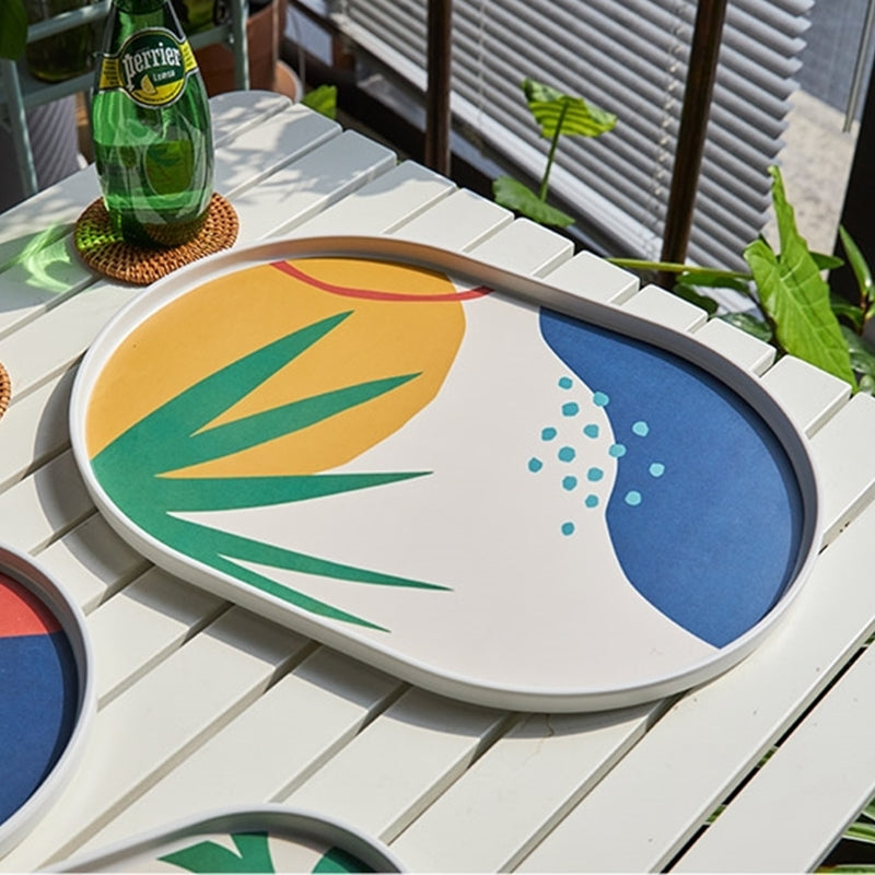 Korean Pharmia Melamine Oval Tray Set