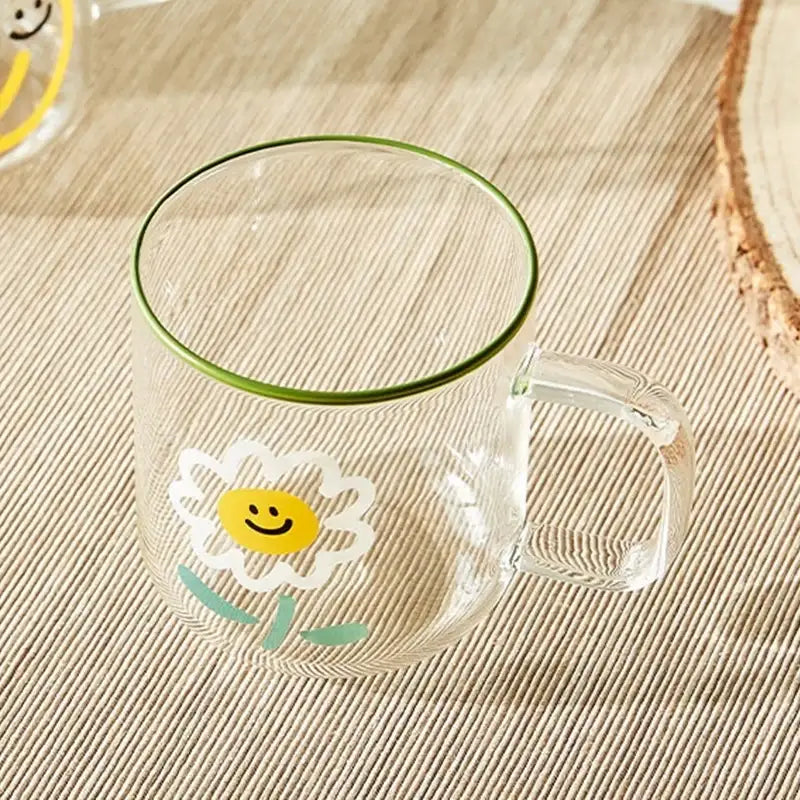 Korean Picnic Day - Heat Resistant Glass Mug - Modern House - Kitchenware - Harumio