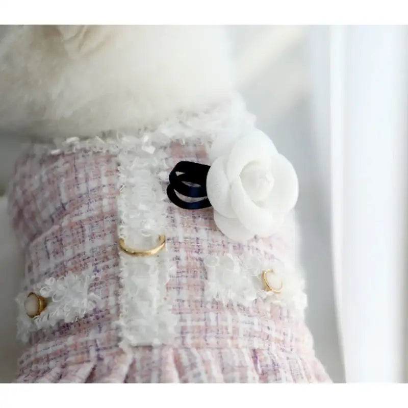 ITSDOG - Pet Camellia Tweed Harness - ITSDOG - Pet Accesories - Harumio