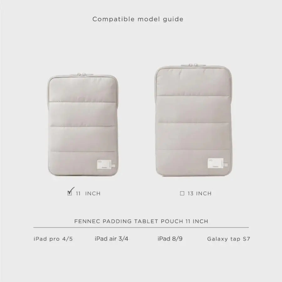 Fennec - Padding Tablet Pouch 21FW - FENNEC - Accesories - Harumio