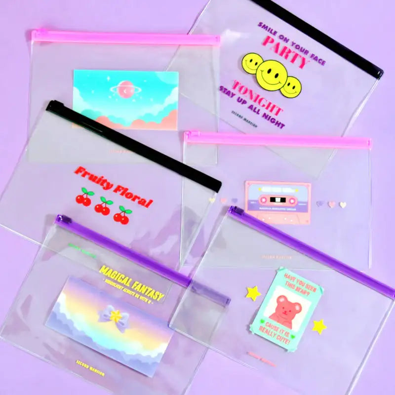 Second Mansion x 10x10 - Retro Mood Zipper Bag - Second Mansion - Zipper Bag - Harumio