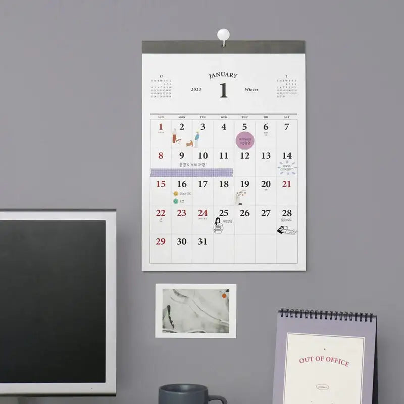 ICONIC - 2023 Wall Calendar - 10x10 - 2023 Calendars - Harumio