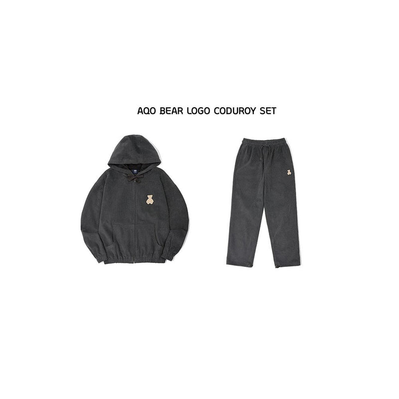 AQO - Bear Logo Corduroy Set