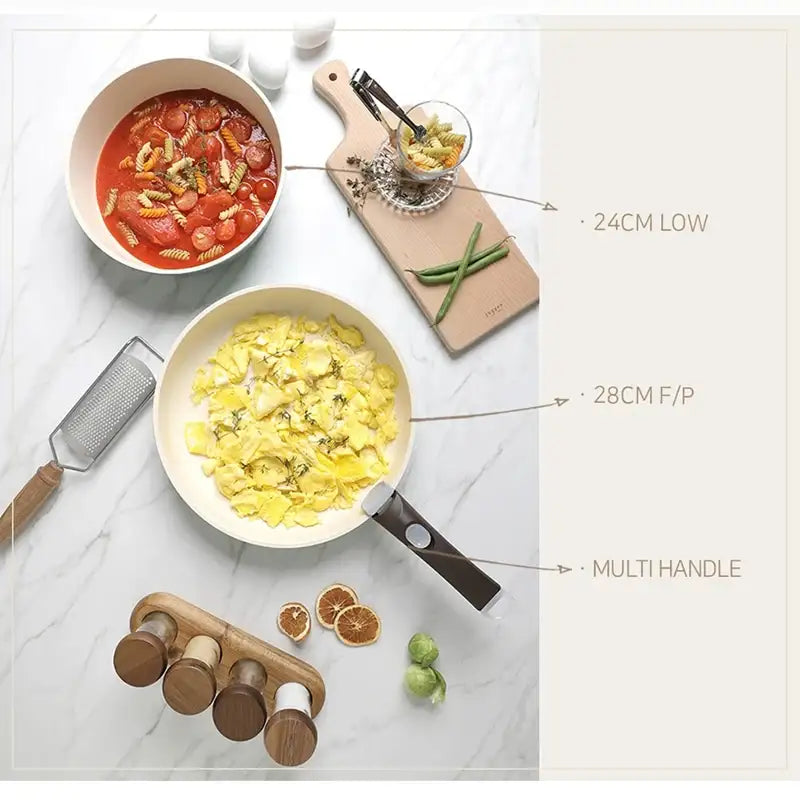 Neoflam Midas Detachable Handle Cookware Set Harumio