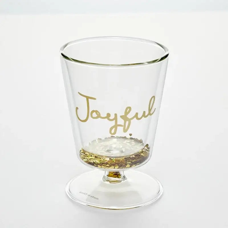 Korean Winter Story - Double Flake Heat Resistant Glass Goblet - Modern House - Goblet Glass - Harumio