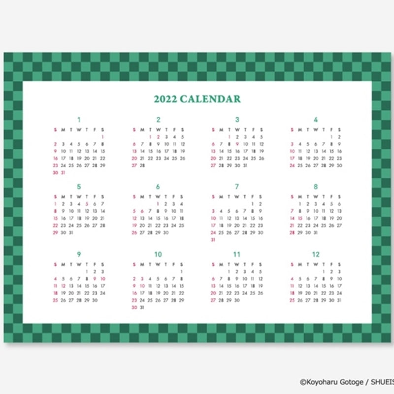 Demon Slayer - Diary + Calendar 2022 Edition