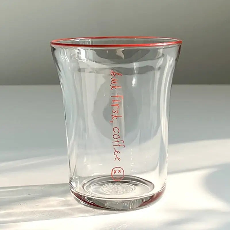 Like A Cafe - but first, coffee! Flat White Glass - Like A Cafe - Home & Living - Harumio