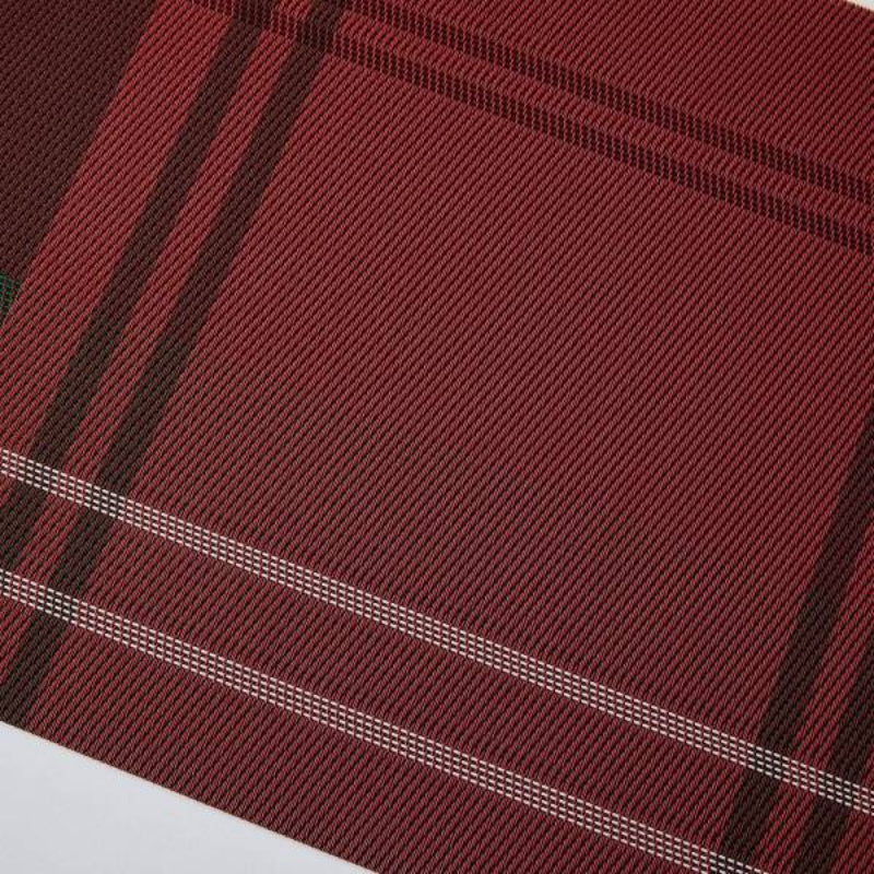 Korean Red Check - Table Mat 4P Set