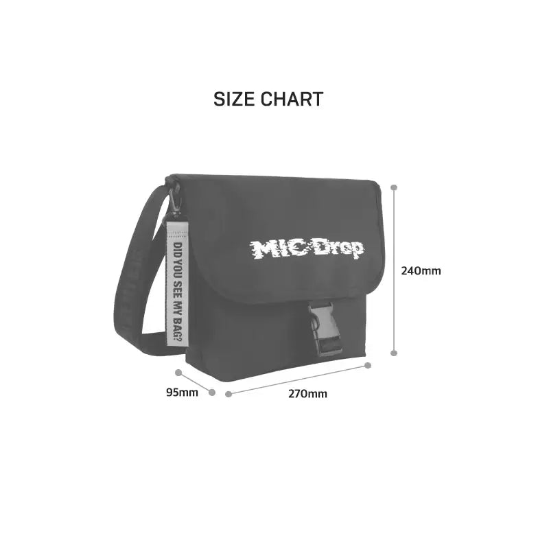 BTS - MIC Drop - Messenger Eco Bag - BTS - Bag - Harumio