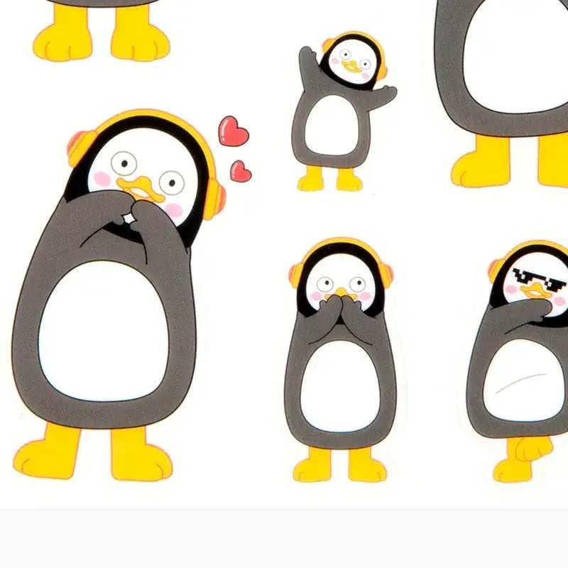 Pengsoo - Transparent Sticker Set - Pengsoo - Accessories, Stationery - Harumio