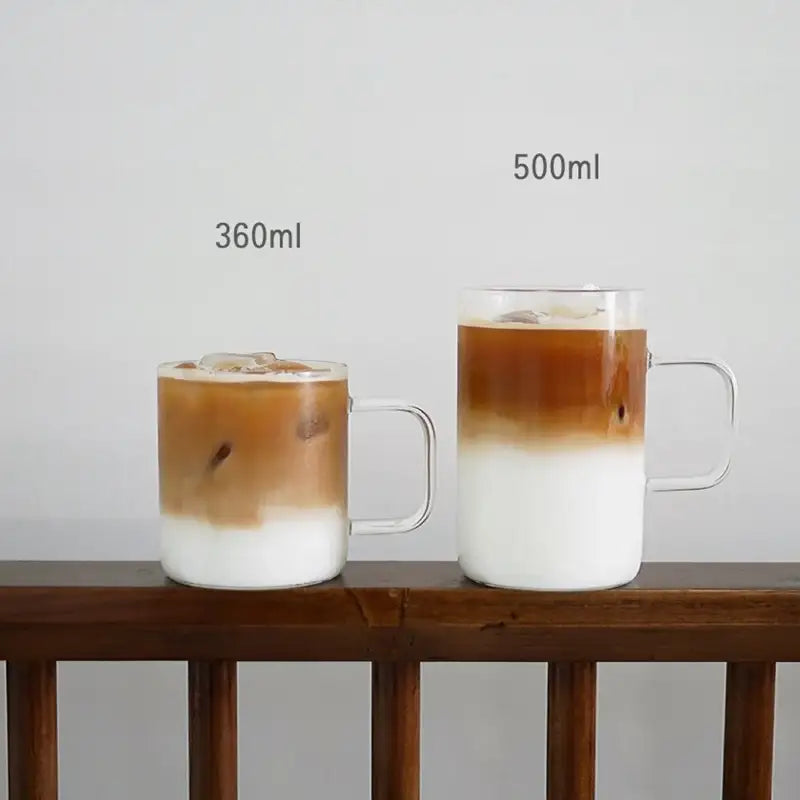 Somkist - Cafe Heat Resistant Glass Mug Cup - Somkist - Mugs - Harumio