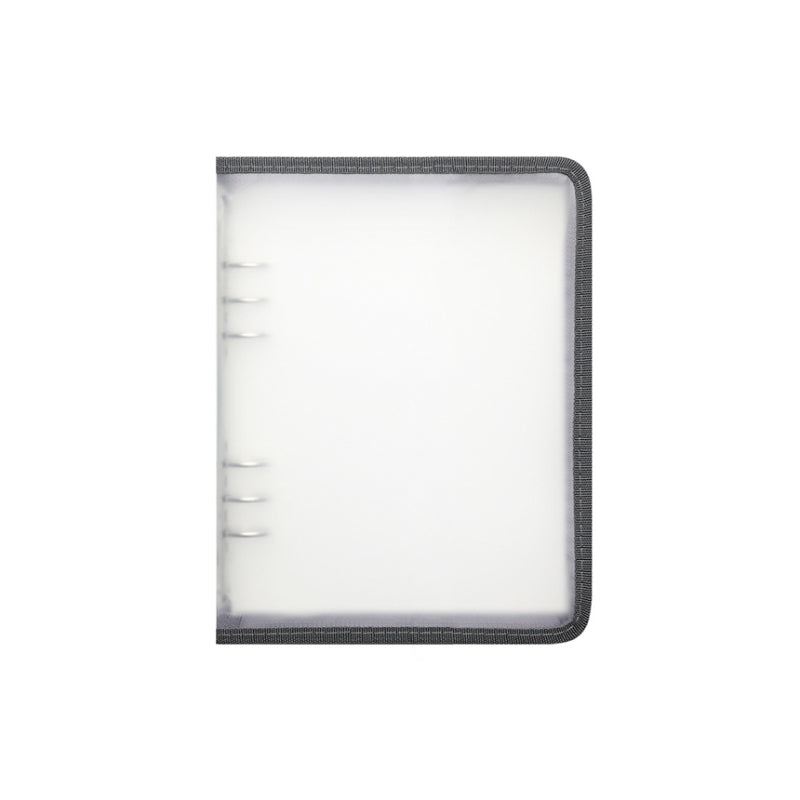 Yudaeng - A5/A6 - Translucent Zipper 6 Holes Diary Cover Pocket Binder