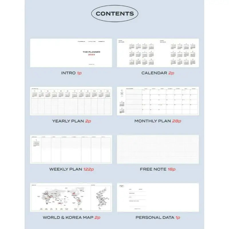 ICONIC - 2023 The Planner W - Iconic - Calendars - Harumio