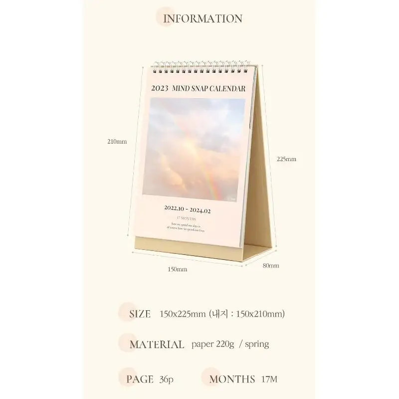 INDIGO - 2023 Mind Snap Calendar - Indigo - Calendars - Harumio