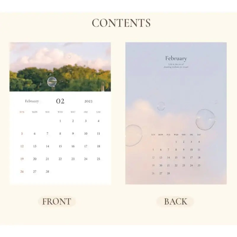 INDIGO - 2023 Mind Snap Calendar - Indigo - Calendars - Harumio