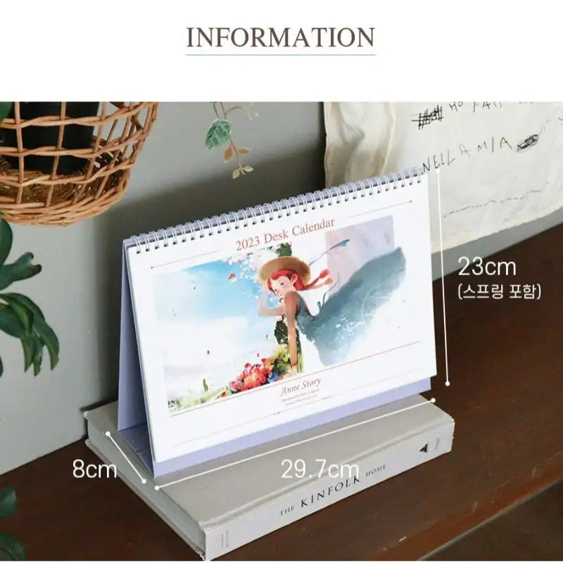 INDIGO - 2023 Anne Story Desk Calendar - Indigo - Calendars - Harumio