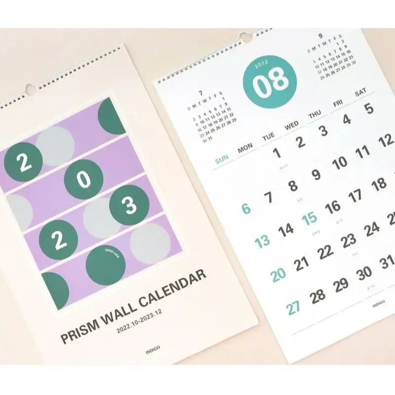 INDIGO - 2023 Prism Wall Calendar - Indigo - Calendars - Harumio