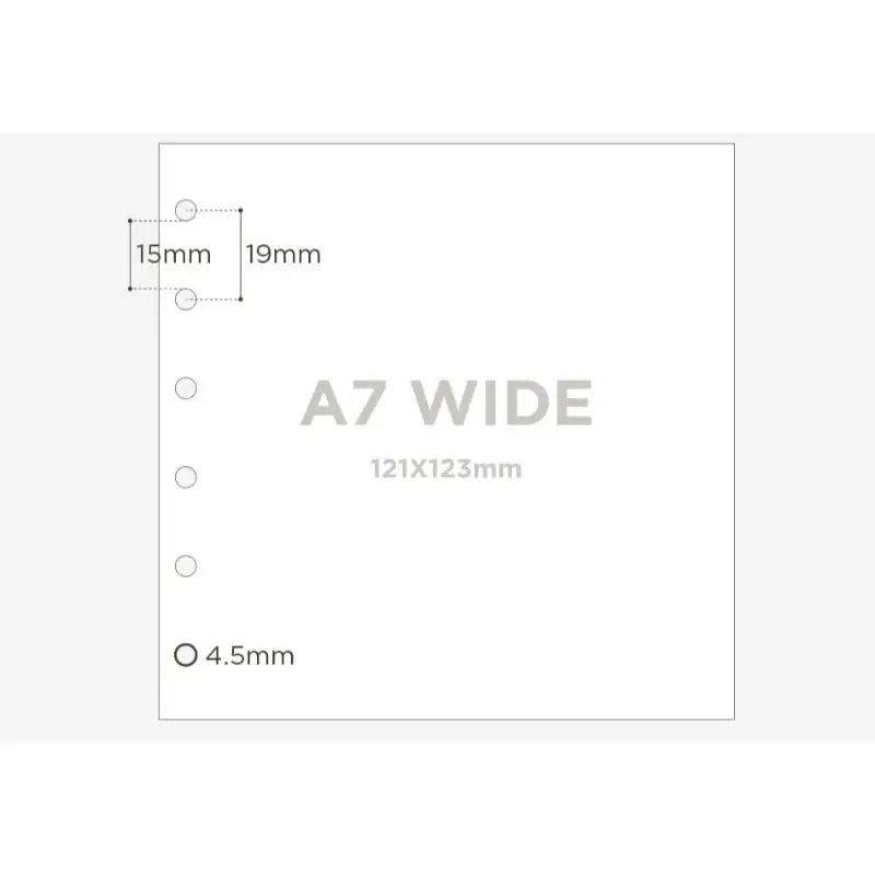 Be On D - A7 Wide Real Love 6 Hole Inlay - Be On D - Binder Inlays - Harumio