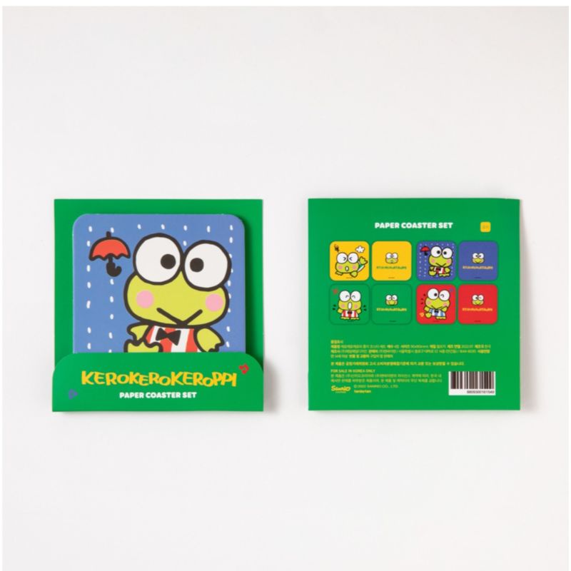 Sanrio x 10x10 - Kerokerokeroppi Paper Coaster Set