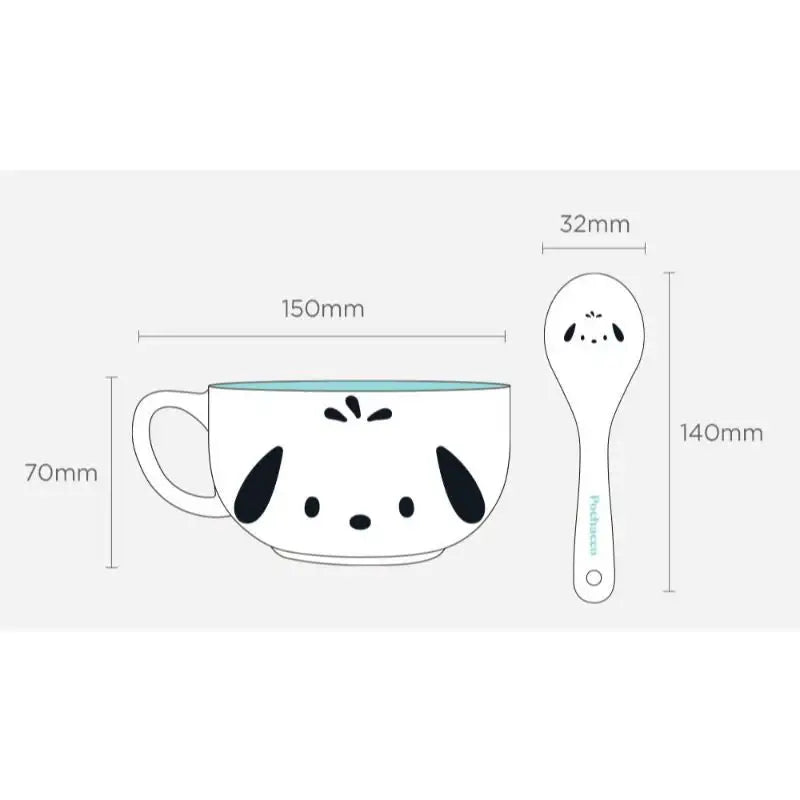 Sanrio x 10x10 - Cereal Bowl Spoon Set - Sanrio - Home & Living - Harumio