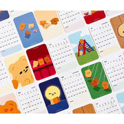Pureureumdesign x 10x10 - 2023 Cupid Bear Mini Card Calendar - Pureureumdesign - Calendars - Harumio