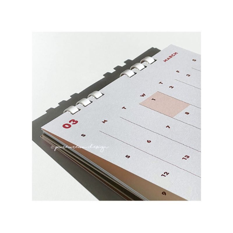 Pureureumdesign x 10x10 - 2023 Cupid Bear Desk Calendar
