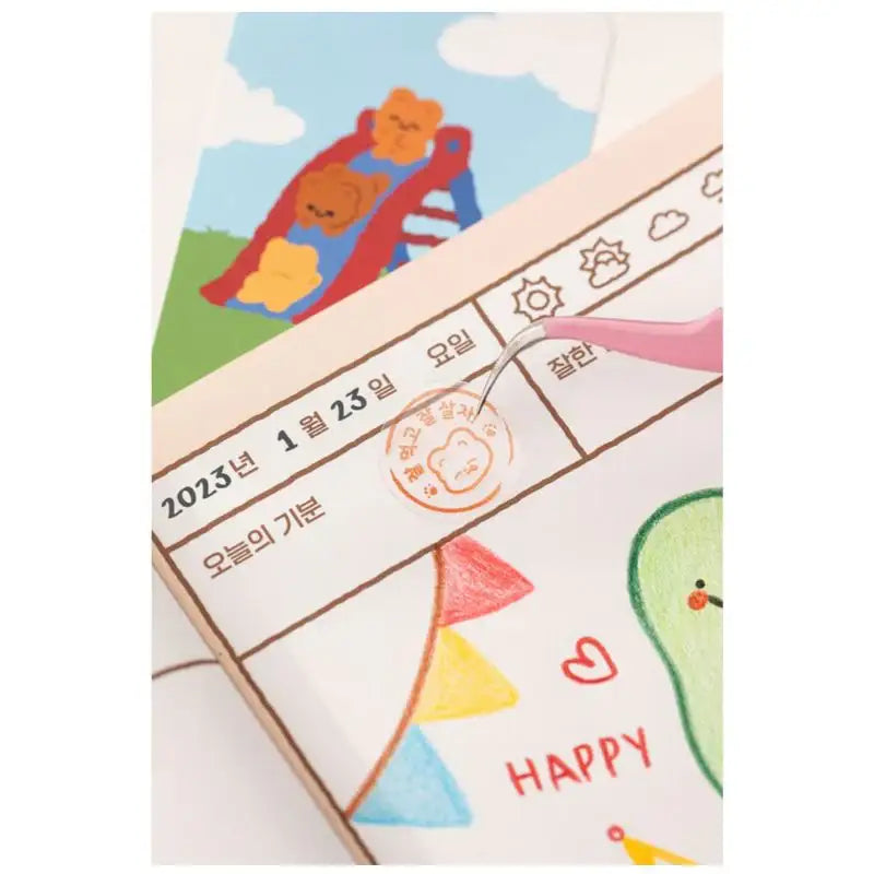 Pureureumdesign x 10x10 - Cupid Bear Picture Diary - Pureureumdesign - Diary - Harumio
