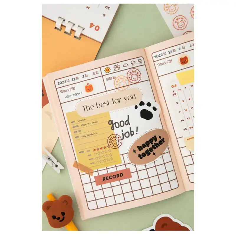 Pureureumdesign x 10x10 - Cupid Bear Picture Diary - Pureureumdesign - Diary - Harumio