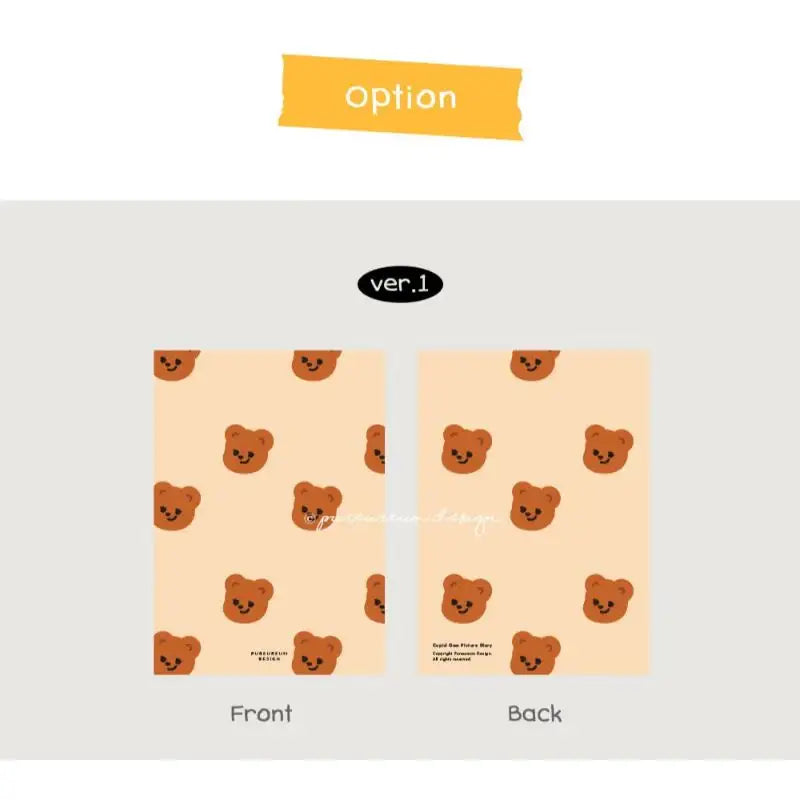Pureureumdesign x 10x10 - Cupid Bear Picture Diary - Pureureumdesign - Diary - Harumio