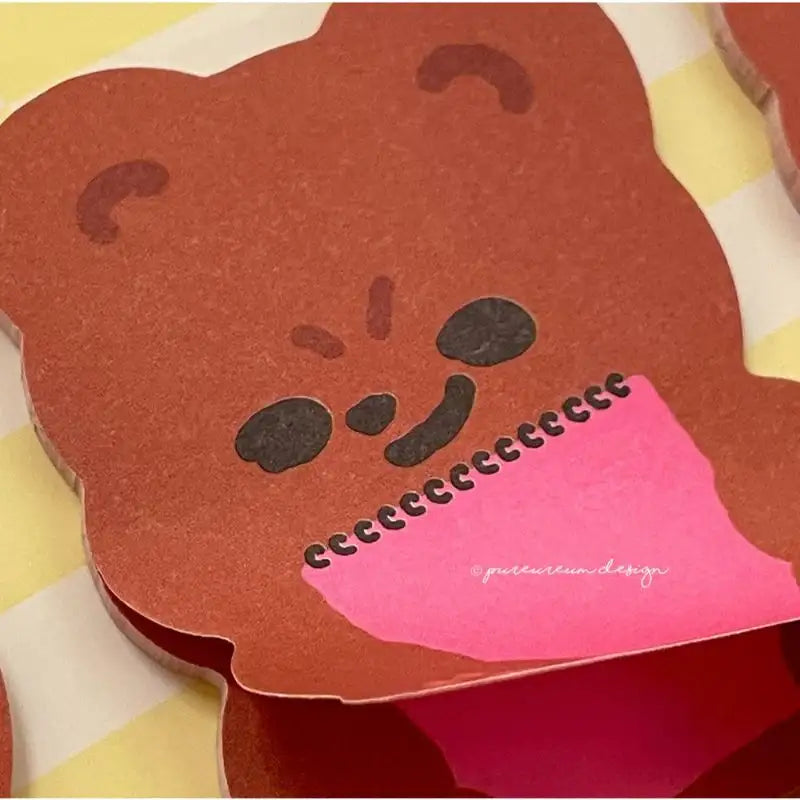 Pureureumdesign x 10x10 - Cupid Bear Sketchbook Sticky Notes - Pureureumdesign - Sticky note - Harumio