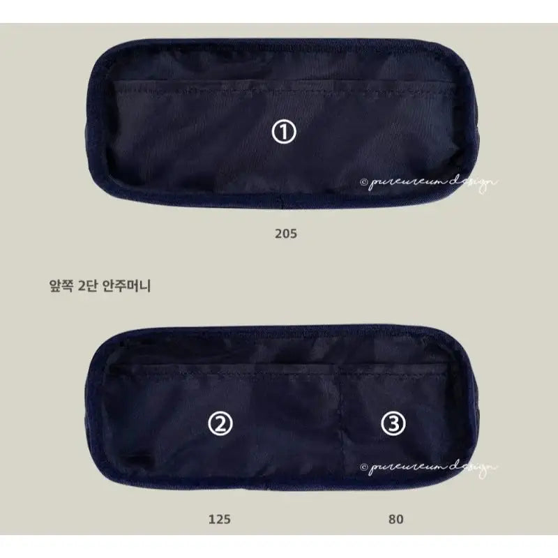 Pureureumdesign x 10x10 - Cupid Bear Embroidery Pencil Pouch - Pureureumdesign - Pencil Case - Harumio