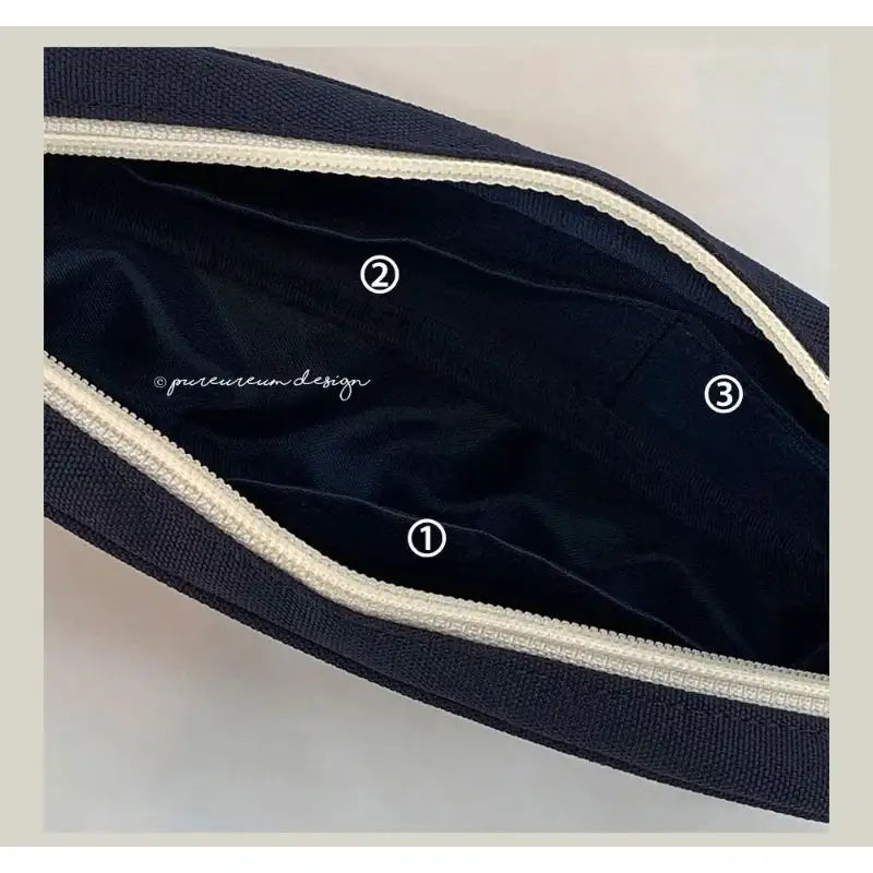 Pureureumdesign x 10x10 - Cupid Bear Embroidery Pencil Pouch - Pureureumdesign - Pencil Case - Harumio