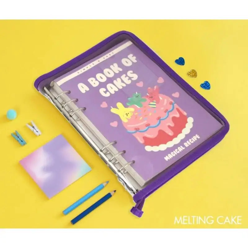 Second Mansion x 10x10 - A5 6-hole Retro Zipper Diary - Second Mansion - Diary - Harumio