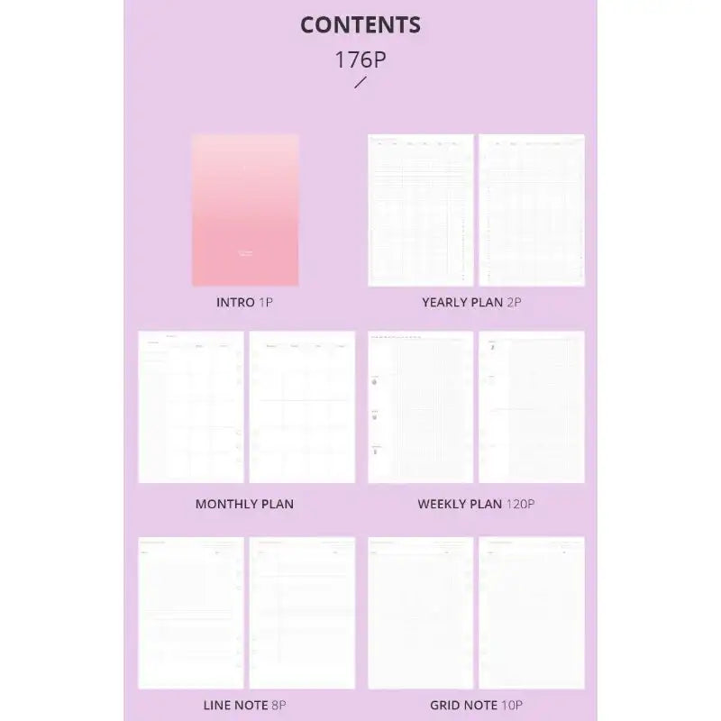 Second Mansion x 10x10 - A5 6-hole Retro Zipper Diary - Second Mansion - Diary - Harumio
