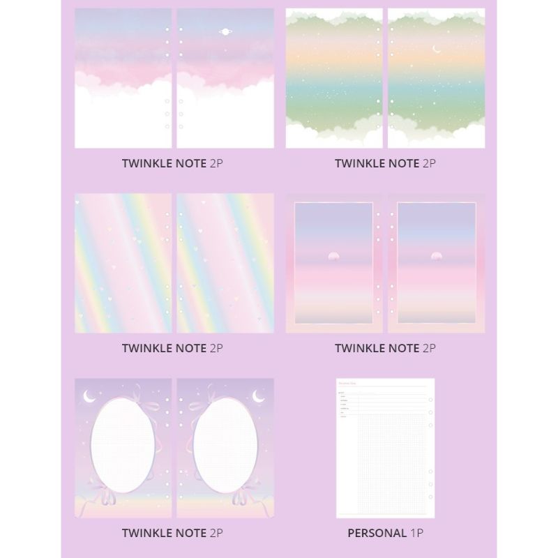 Second Mansion x 10x10 - A5 6-hole Retro Zipper Diary
