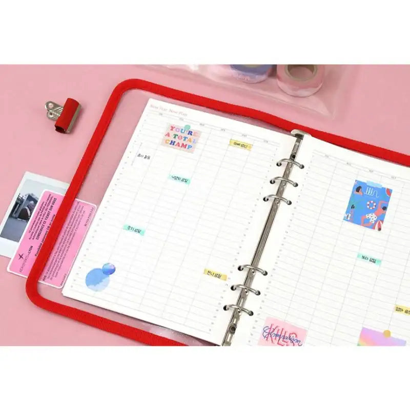 Second Mansion x 10x10 - A5 6-hole Retro Zipper Diary - Second Mansion - Diary - Harumio