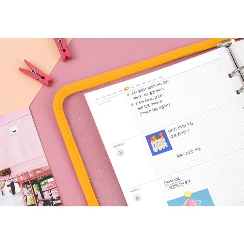 Second Mansion x 10x10 - A5 6-hole Retro Zipper Diary