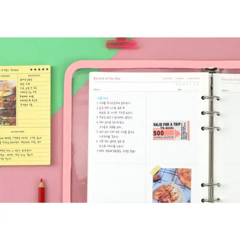 Second Mansion x 10x10 - A5 6-hole Retro Zipper Diary - Second Mansion - Diary - Harumio