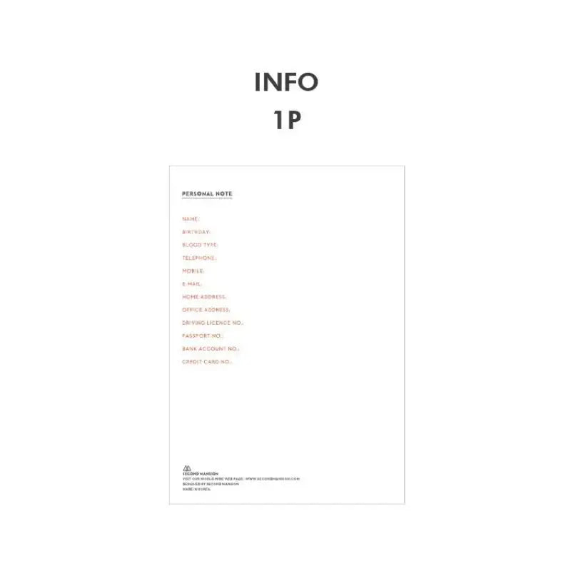Second Mansion x 10x10 - Poetry Diary - Second Mansion - Diary - Harumio