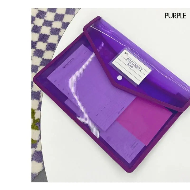 Second Mansion x 10x10 - Button PP Document Bag - Second Mansion - Bag - Harumio