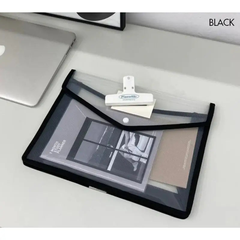 Second Mansion x 10x10 - Button PP Document Bag - Second Mansion - Bag - Harumio