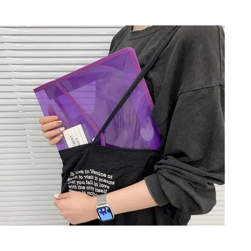 Second Mansion x 10x10 - Button PP Document Bag - Second Mansion - Bag - Harumio