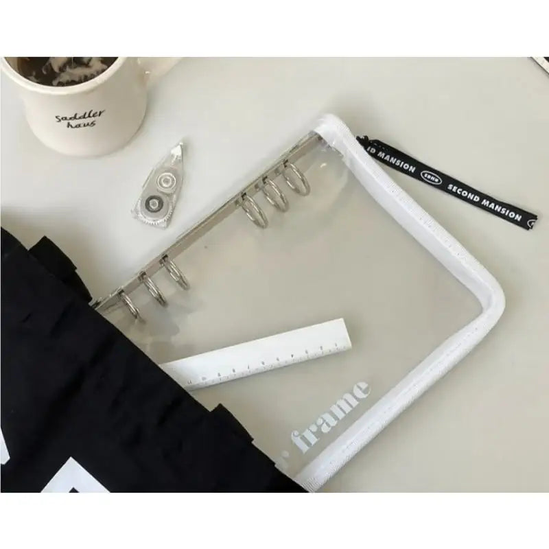 Second Mansion x 10x10 - A5 6 hole frame binder book cover zipper type - Second Mansion - Binder - Harumio