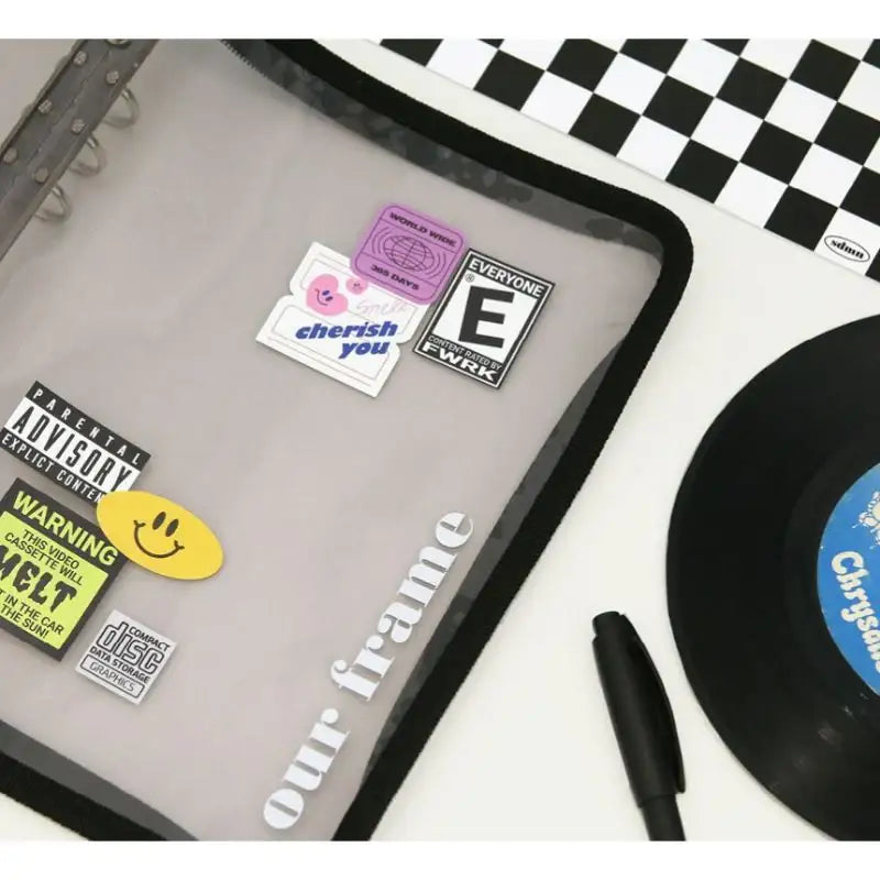 Second Mansion x 10x10 - A5 6 hole frame binder book cover zipper type - Second Mansion - Binder - Harumio