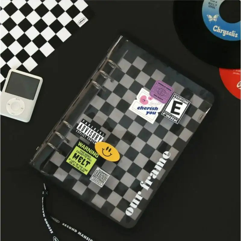 Second Mansion x 10x10 - A5 6 hole checkerboard grid notebook binder book - Second Mansion - Binder Note - Harumio