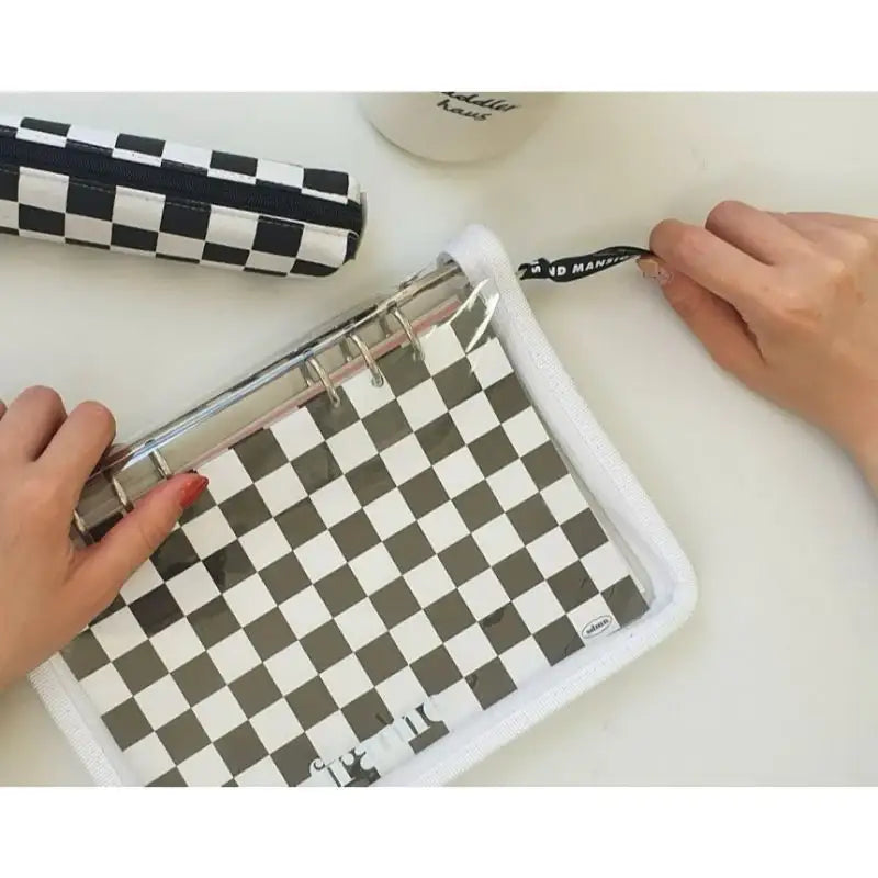 Second Mansion x 10x10 - A5 6 hole checkerboard grid notebook binder book - Second Mansion - Binder Note - Harumio
