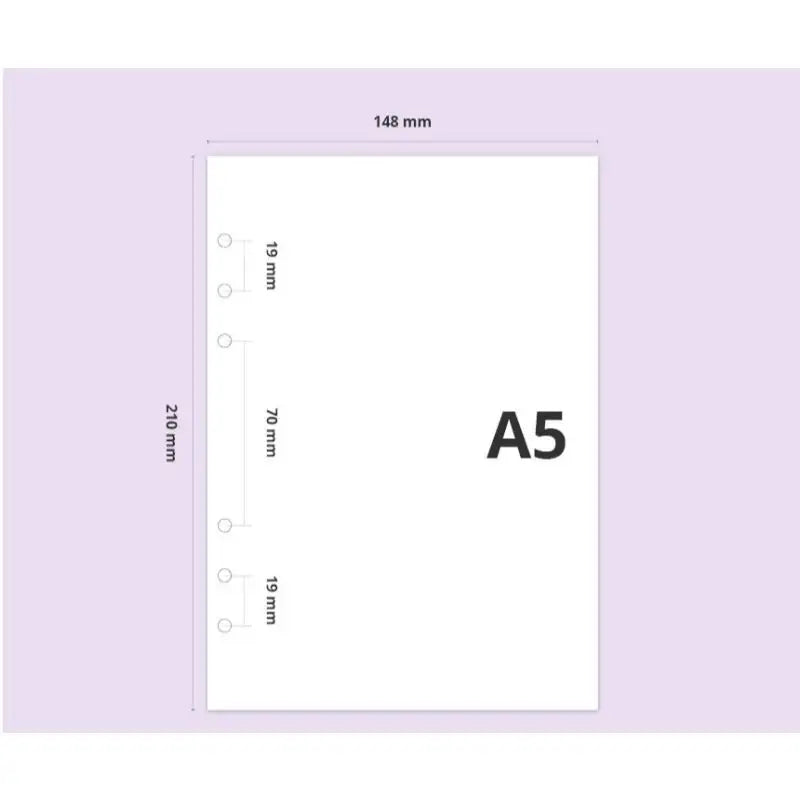 Second Mansion x 10x10 - 6-hole diary refill inlay - Second Mansion - Paper - Harumio