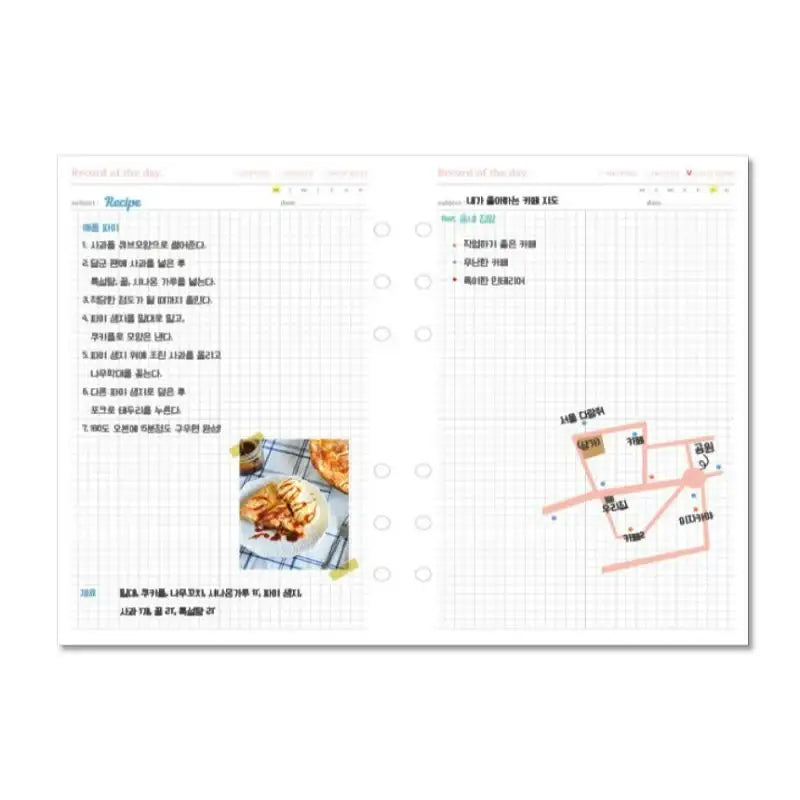 Second Mansion x 10x10 - 6-hole diary refill inlay - Second Mansion - Paper - Harumio