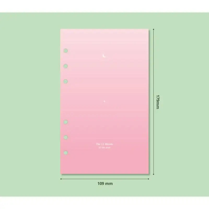 Second Mansion x 10x10 - 6-hole diary refill inlay - Second Mansion - Paper - Harumio