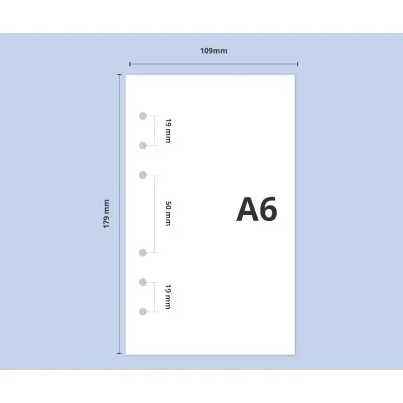 Second Mansion x 10x10 - 6-hole diary refill inlay - Second Mansion - Paper - Harumio